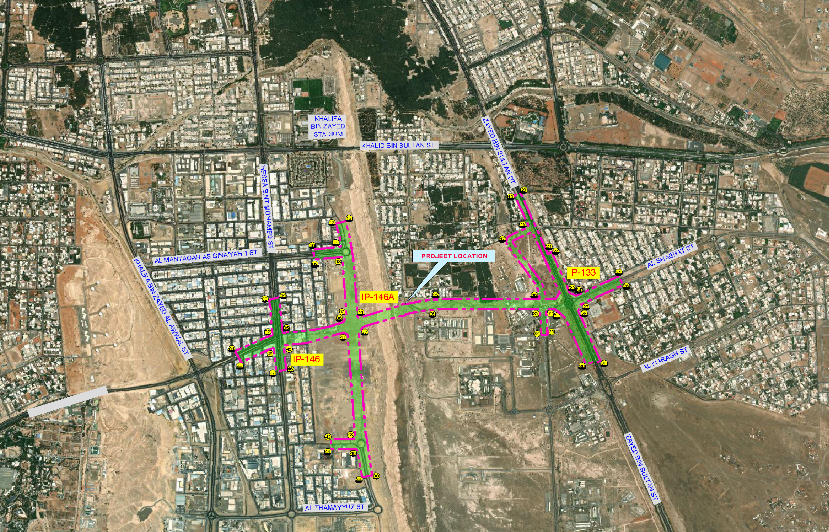 New link Road Connection between Al Sarooj and Al Sanaiya Area in Al Ain